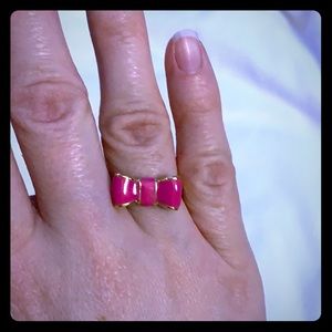 Kate Spade pink bow ring